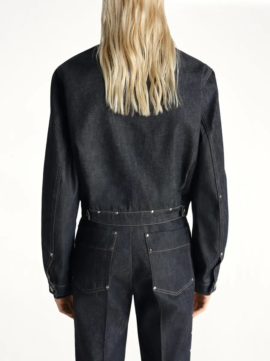 Lemaire Cropped Blouson With Studs in Slate | Thumbnail 5 Lemaire Cropped Blouson With Studs in Slate | Thumbnail 5
