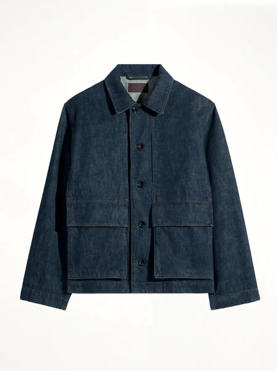 Lemaire Boxy Heavy Jacket in Denim Indigo | Thumbnail 2 Lemaire Boxy Heavy Jacket in Denim Indigo | Thumbnail 2