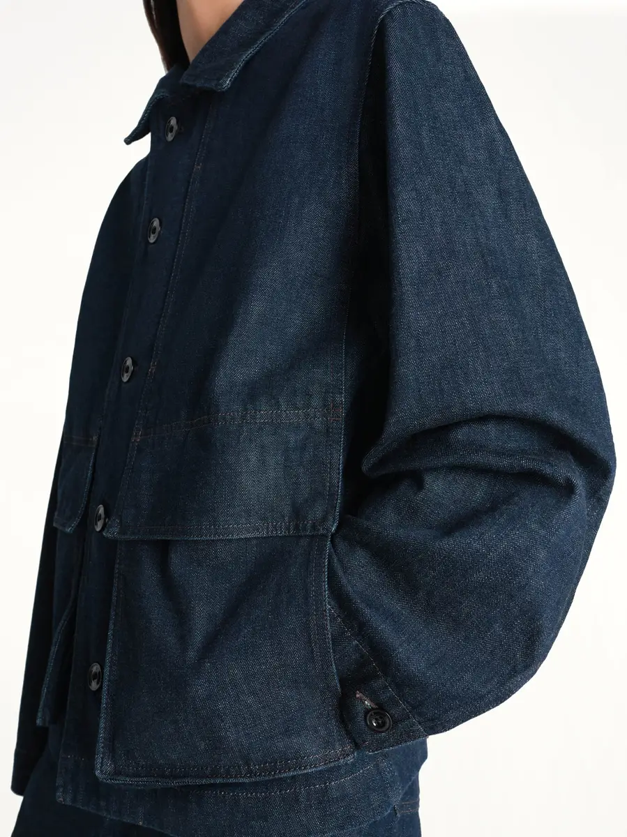 Lemaire Boxy Heavy Jacket in Denim Indigo | Thumbnail 5 Lemaire Boxy Heavy Jacket in Denim Indigo | Thumbnail 5