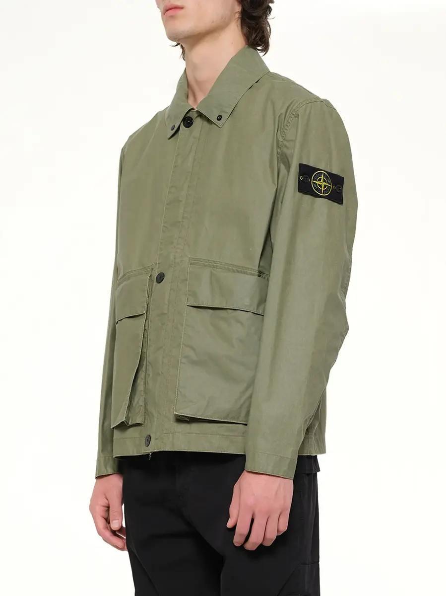 Stone Island 4100054 Jacket in Military Green | Thumbnail 3