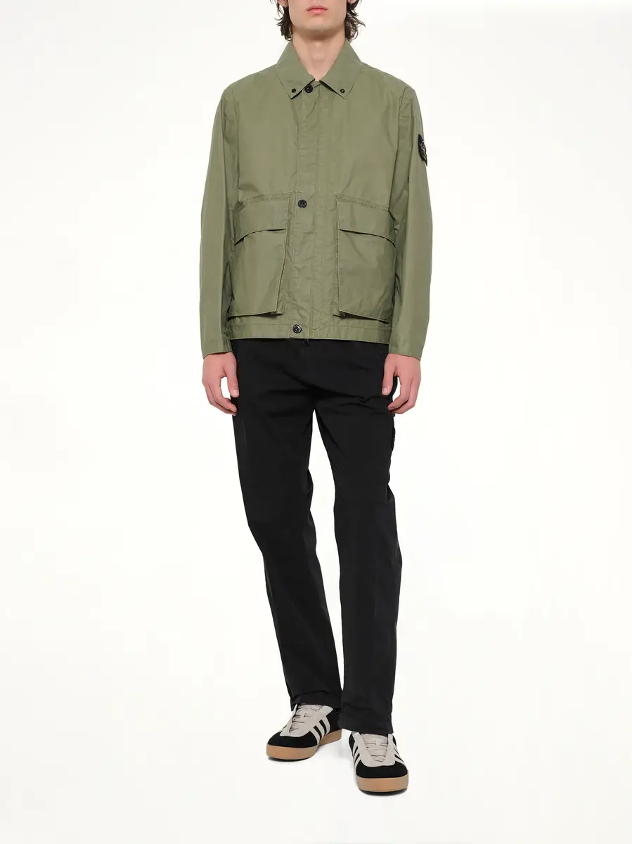 Stone Island 4100054 Jacket in Military Green | Thumbnail 4