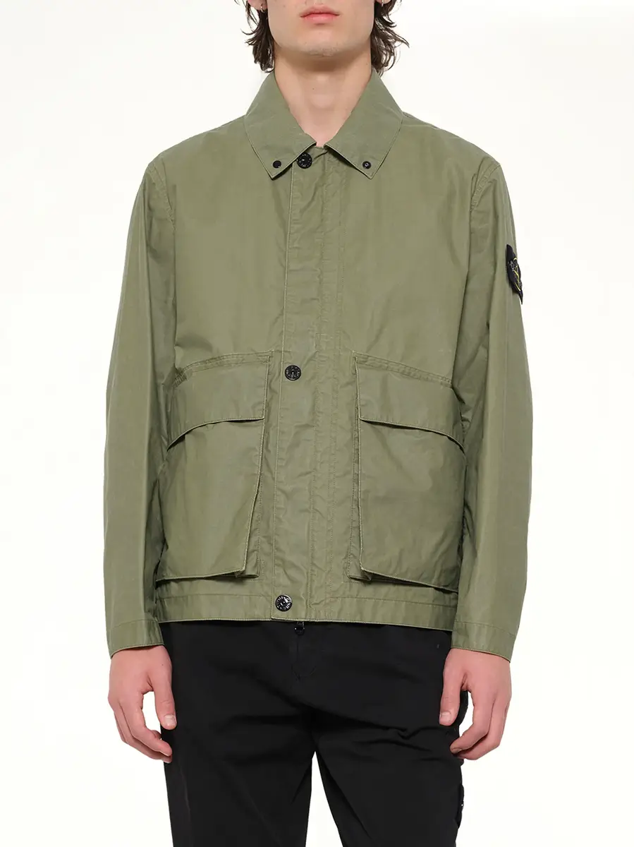 Stone Island 4100054 Jacket in Military Green | Thumbnail 6