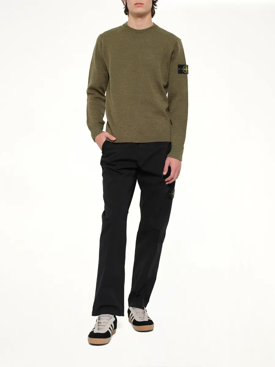 Stone Island 5100015 Crew Neck in Military Green | Thumbnail 4 Stone Island 5100015 Crew Neck in Military Green | Thumbnail 4