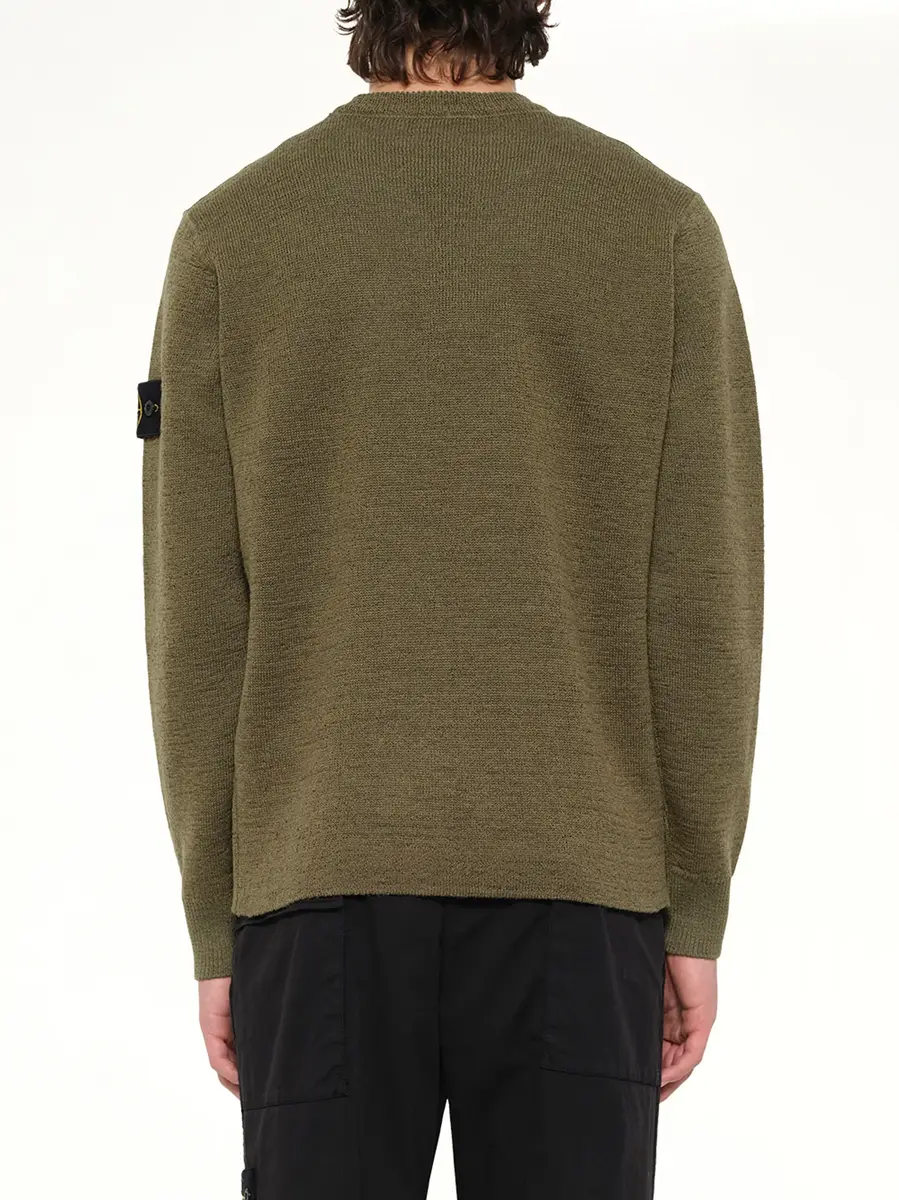 Stone Island 5100015 Crew Neck in Military Green | Thumbnail 5 Stone Island 5100015 Crew Neck in Military Green | Thumbnail 5