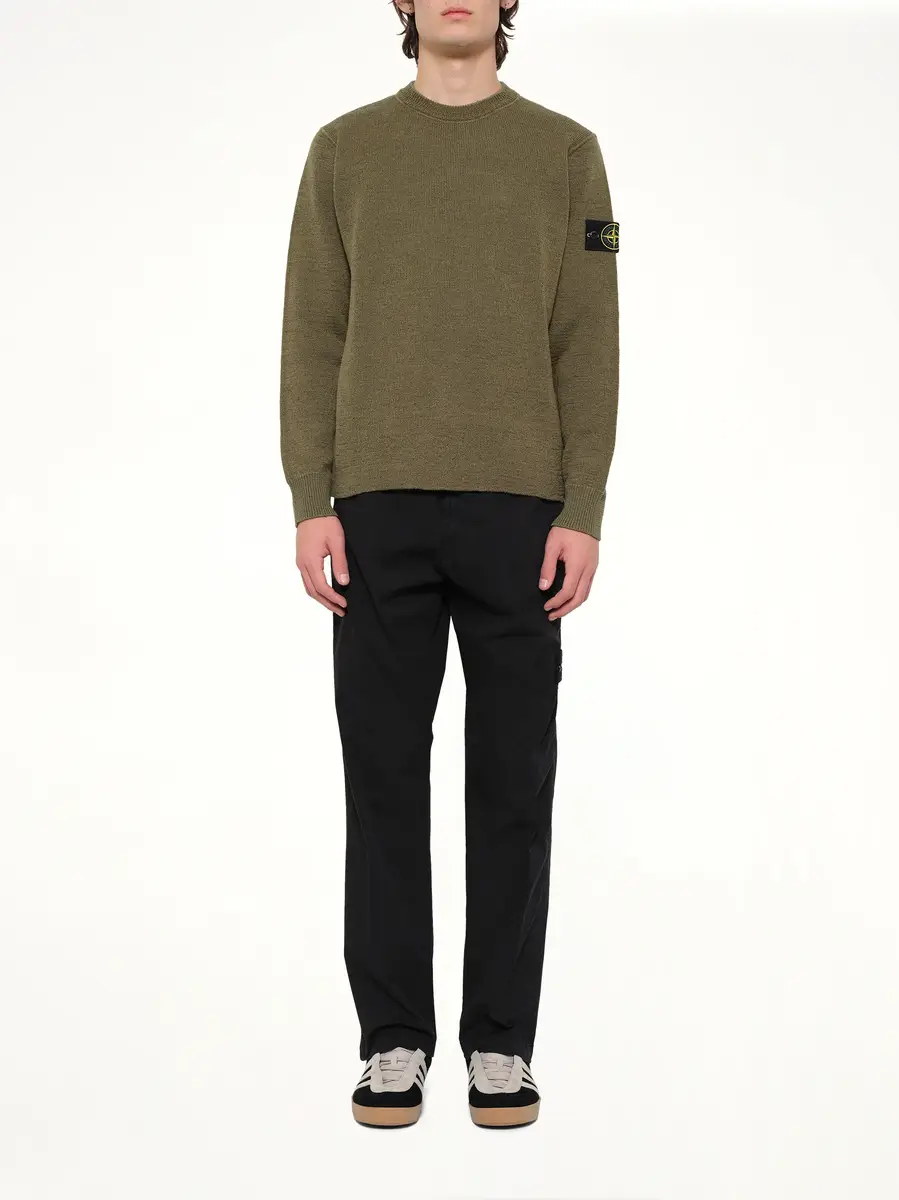 Stone Island 5100015 Crew Neck in Military Green | Thumbnail 7 Stone Island 5100015 Crew Neck in Military Green | Thumbnail 7