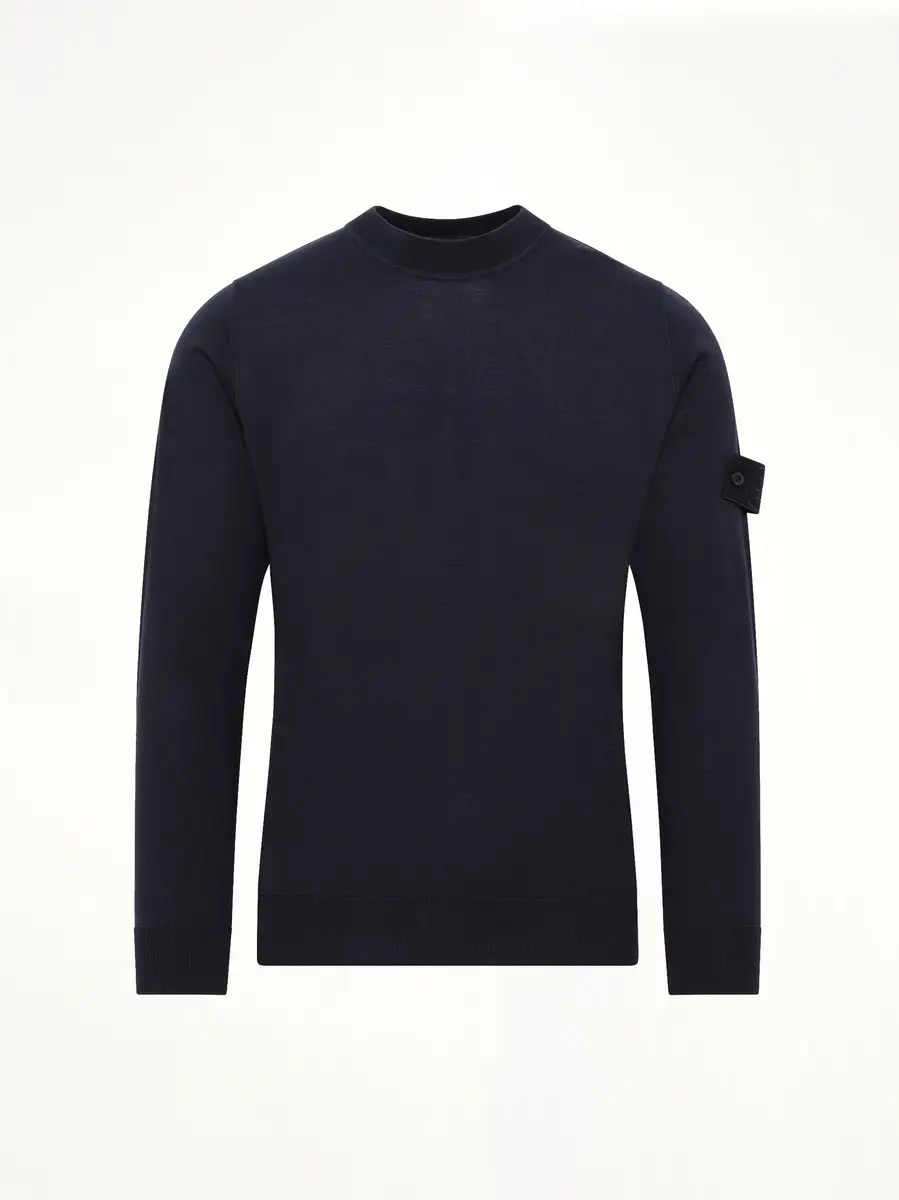 Stone Island 5100074 Crew Neck in Navy Blue | Thumbnail 2 Stone Island 5100074 Crew Neck in Navy Blue | Thumbnail 2