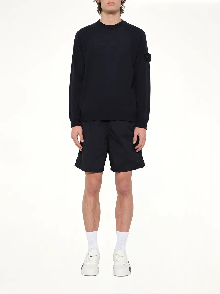 Stone Island 5100074 Crew Neck in Navy Blue | Thumbnail 7 Stone Island 5100074 Crew Neck in Navy Blue | Thumbnail 7