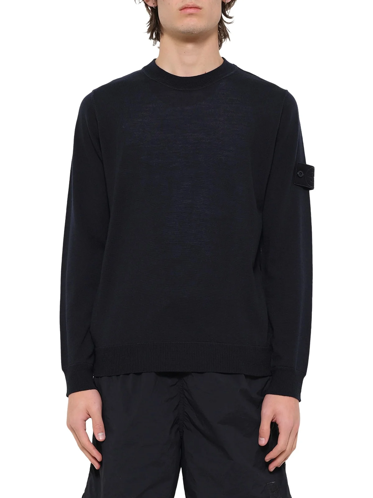 Stone Island 5100074 Crew Neck in Navy Blue