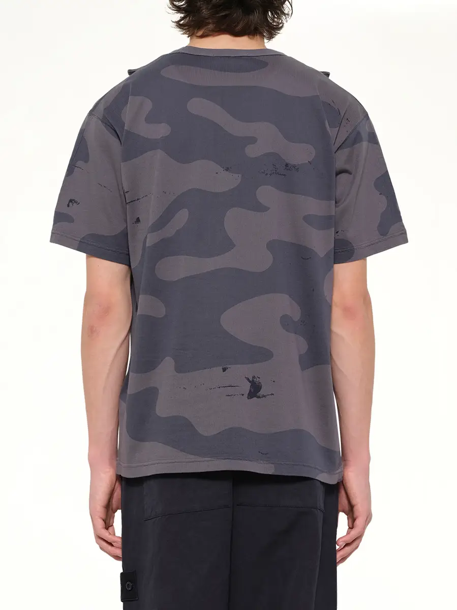 Stone Island 2100016 SS T-shirt in Blue Grey | Thumbnail 5 Stone Island 2100016 SS T-shirt in Blue Grey | Thumbnail 5