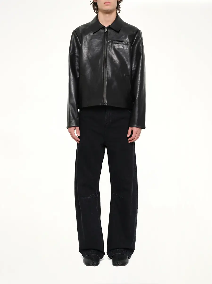 Entire Studios Cowhide Jacket in Black Leather | Thumbnail 7 Entire Studios Cowhide Jacket in Black Leather | Thumbnail 7