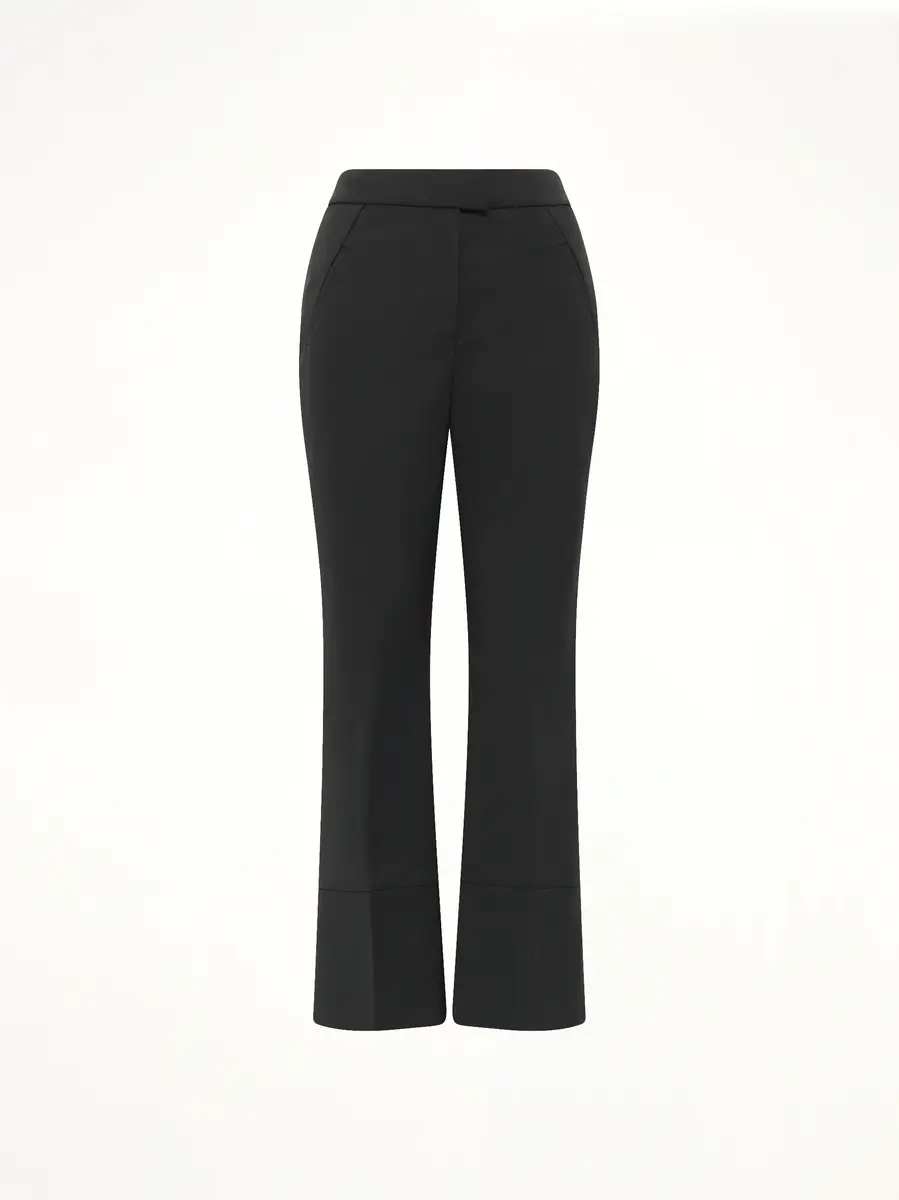 Entire Studios Step Hem Pants in Black Wool | Thumbnail 2 Entire Studios Step Hem Pants in Black Wool | Thumbnail 2