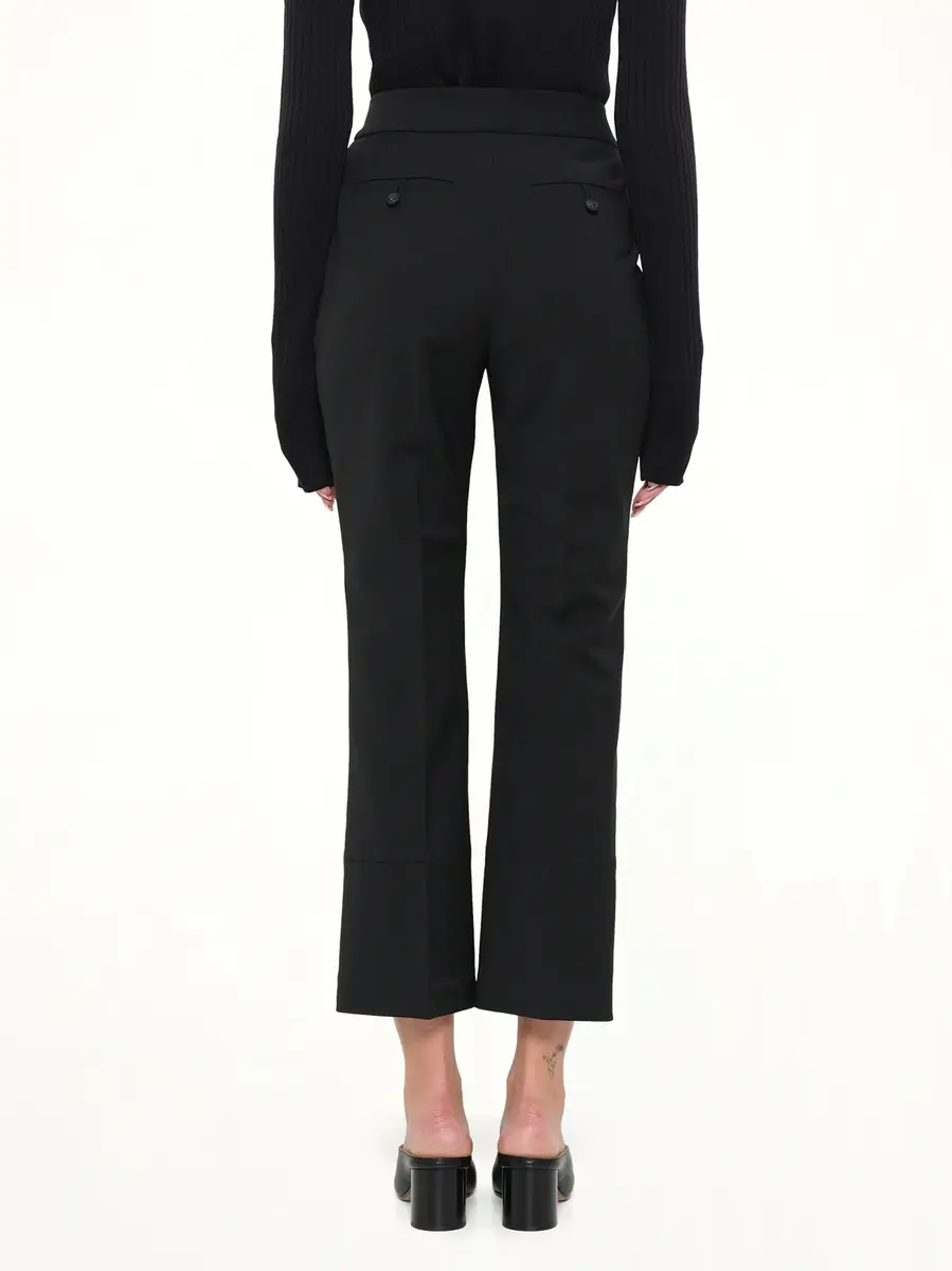 Entire Studios Step Hem Pants in Black Wool | Thumbnail 5 Entire Studios Step Hem Pants in Black Wool | Thumbnail 5