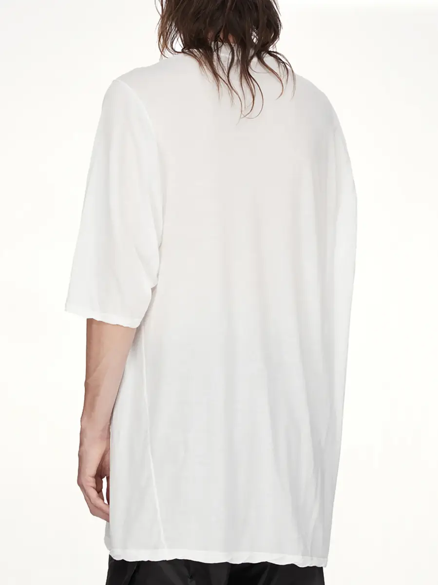 Rick Owens Jumbo SS T in Milk Wash/black | Thumbnail 4