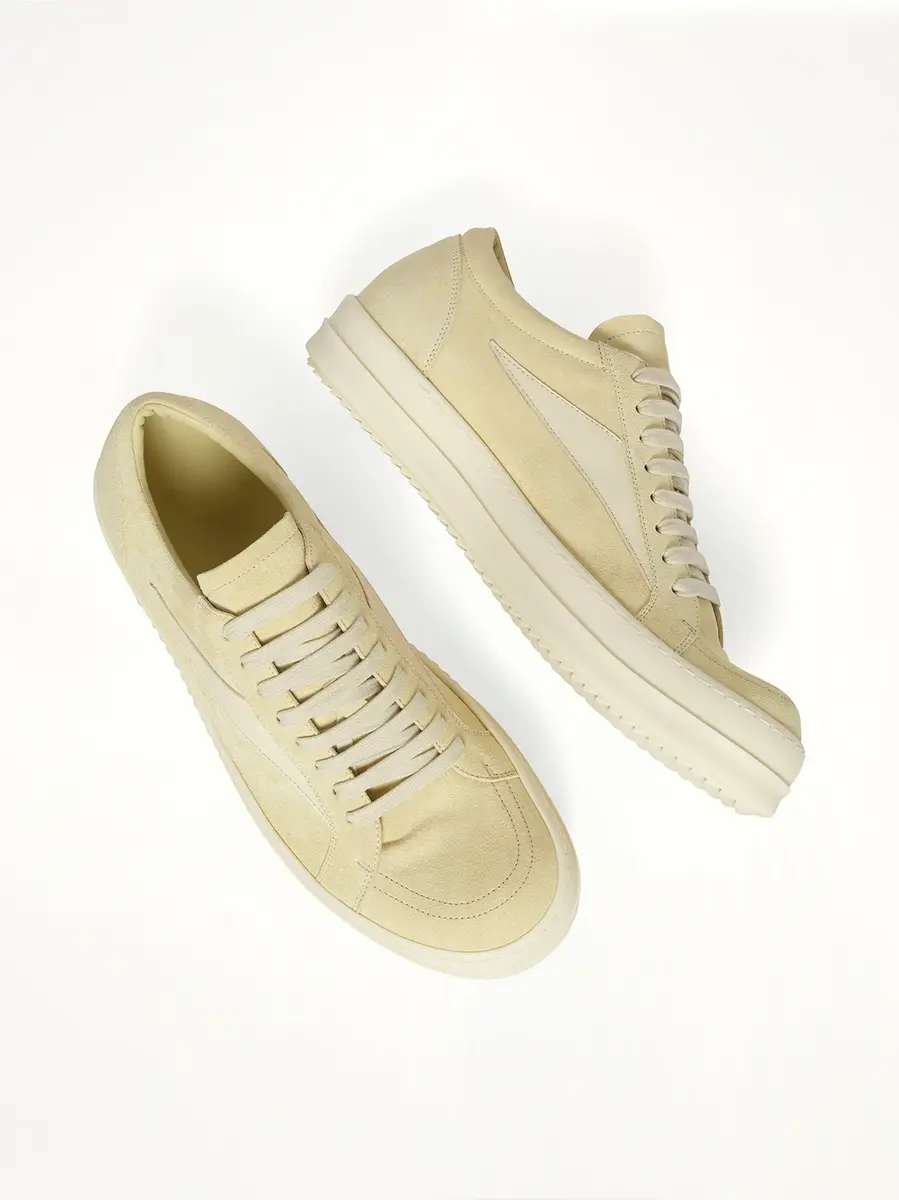 Rick Owens Vintage Sneaks in Butter/milk | Thumbnail 4 Rick Owens Vintage Sneaks in Butter/milk | Thumbnail 4