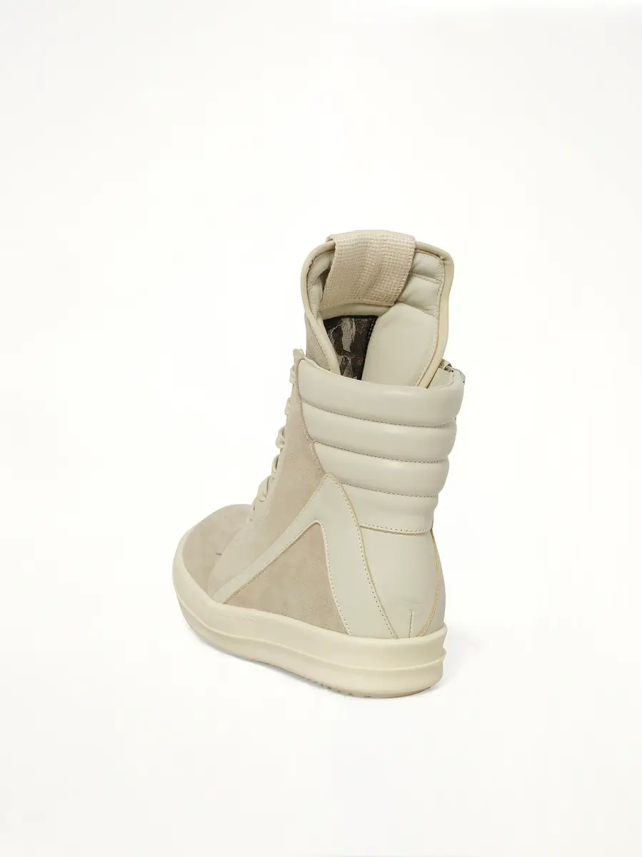 Rick Owens Geobasket in Pearl/dirty Milk/milk | Thumbnail 3 Rick Owens Geobasket in Pearl/dirty Milk/milk | Thumbnail 3