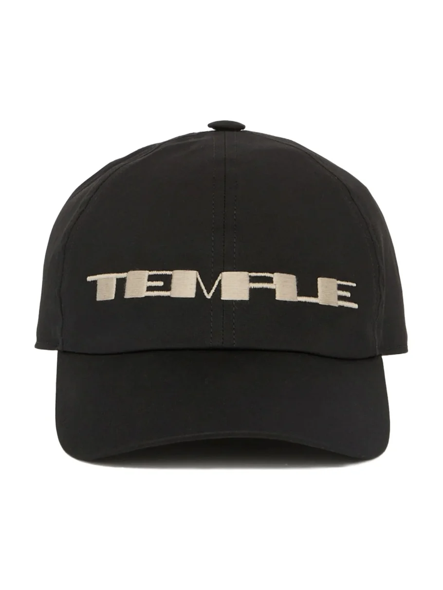 RICK OWENS DRKSHDW Temple Cap in Black/pearl
