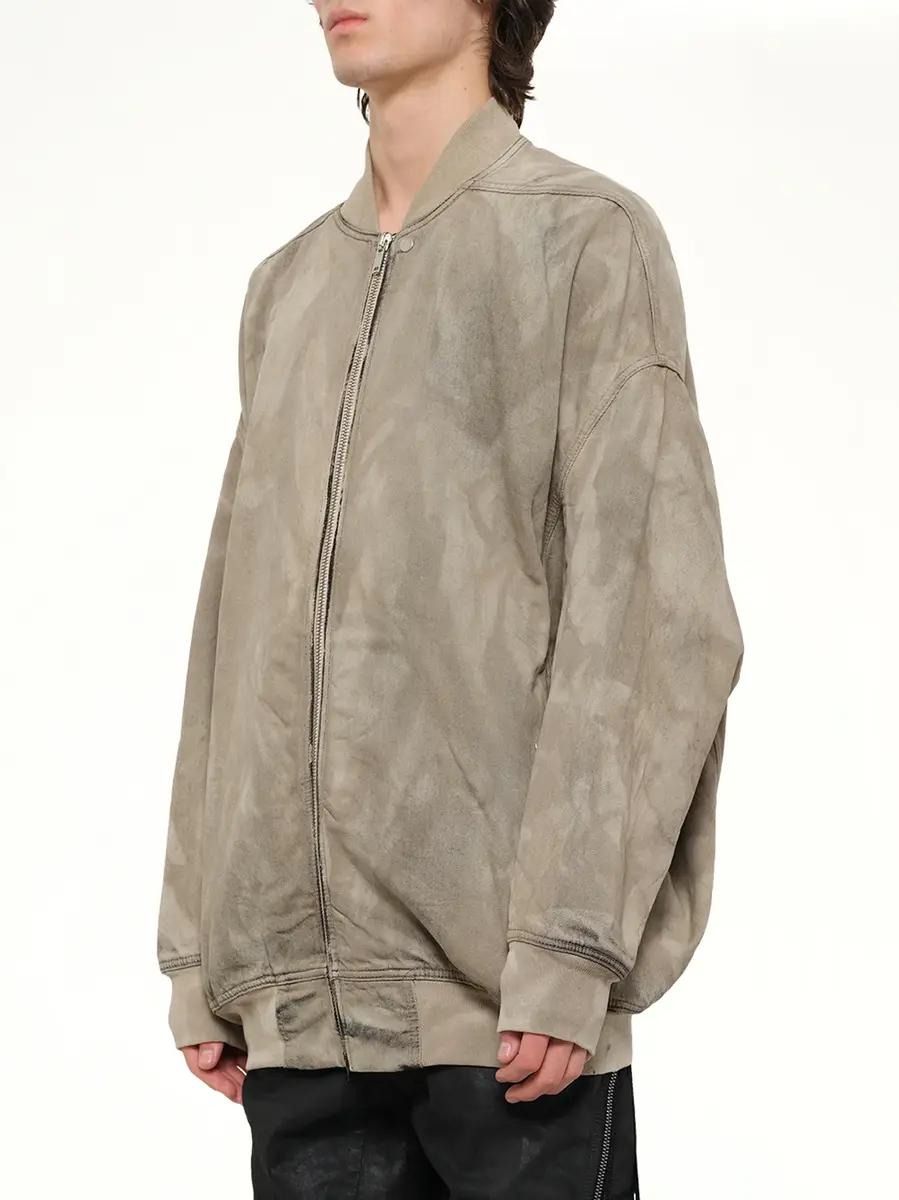 RICK OWENS DRKSHDW Jumbo Flight Jacket in Dust | Thumbnail 3 RICK OWENS DRKSHDW Jumbo Flight Jacket in Dust | Thumbnail 3