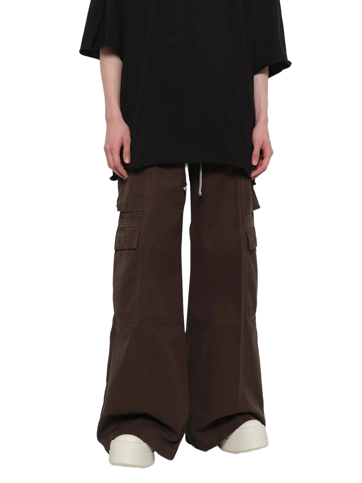 RICK OWENS DRKSHDW Double Cargo Jumbo Bela in Dark Dust