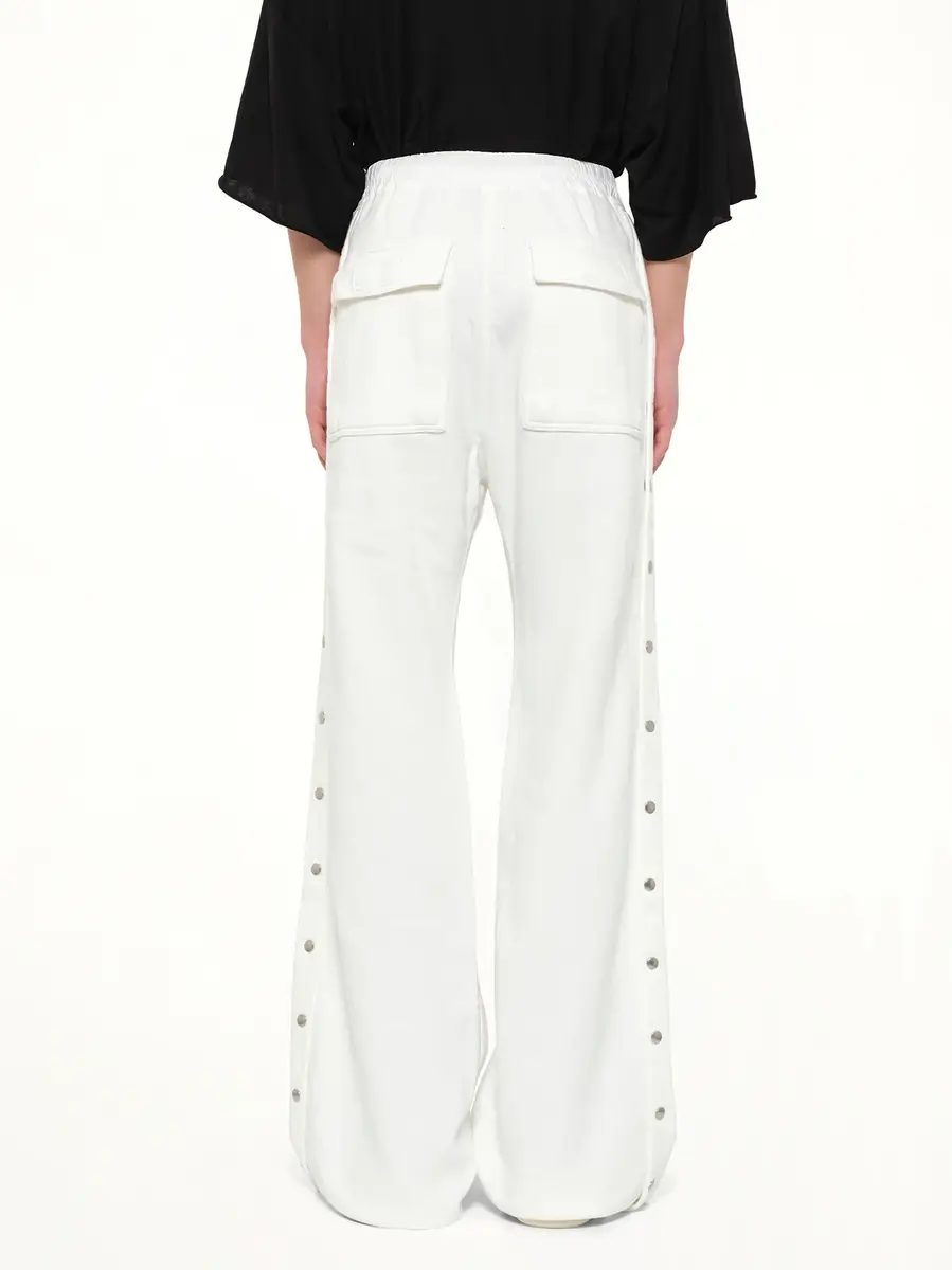 RICK OWENS DRKSHDW Wide Pusher Pants in Milk Wash | Thumbnail 5 RICK OWENS DRKSHDW Wide Pusher Pants in Milk Wash | Thumbnail 5