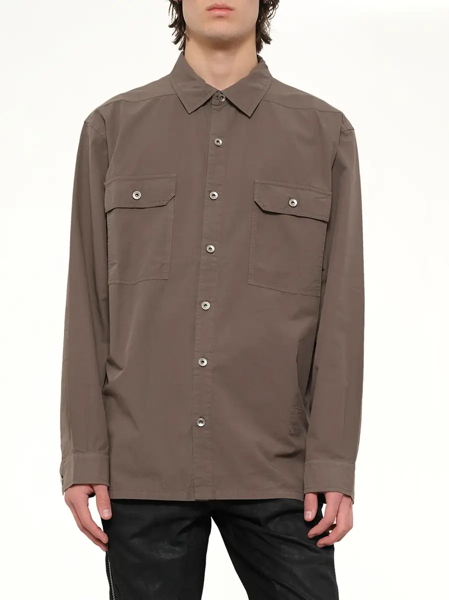 RICK OWENS DRKSHDW Jumbo Outershirt in Dust | Thumbnail 6