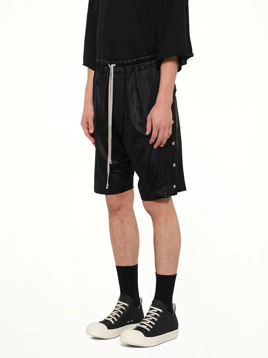 RICK OWENS DRKSHDW Light Wide Pusher Shorts | Thumbnail 3 RICK OWENS DRKSHDW Light Wide Pusher Shorts | Thumbnail 3