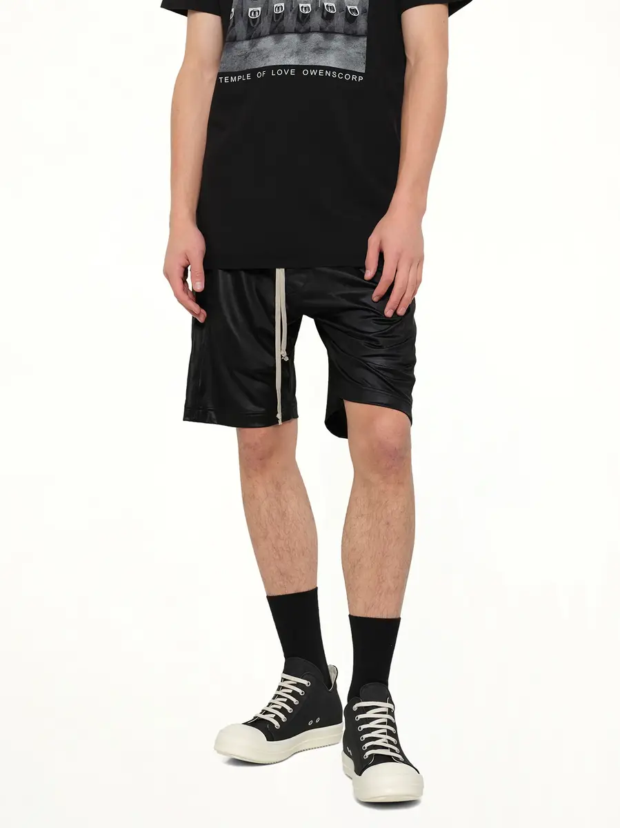 RICK OWENS DRKSHDW Light Wide Pusher Shorts | Thumbnail 6 RICK OWENS DRKSHDW Light Wide Pusher Shorts | Thumbnail 6