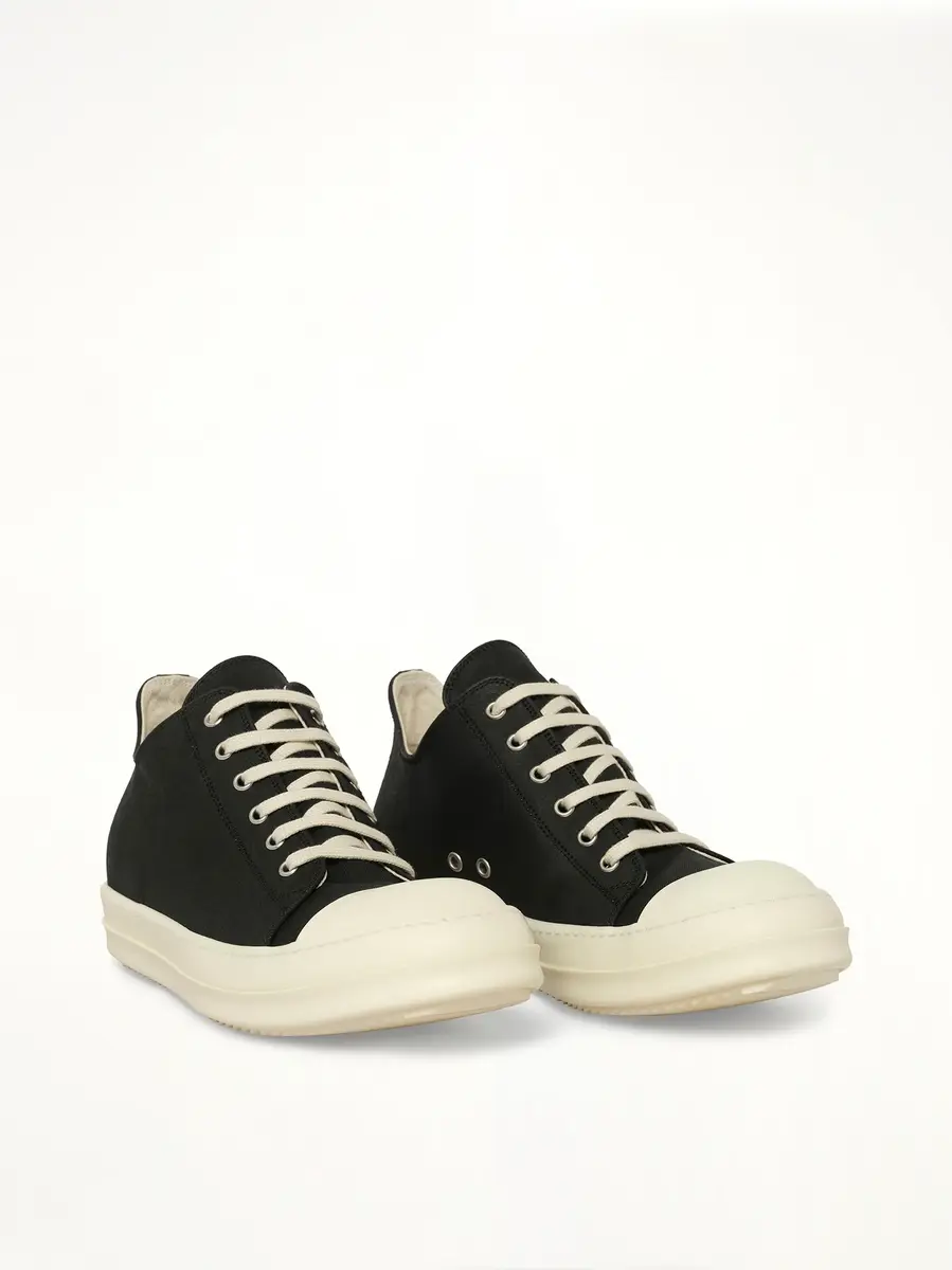 RICK OWENS DRKSHDW Low Sneaks in Black/milk | Thumbnail 2