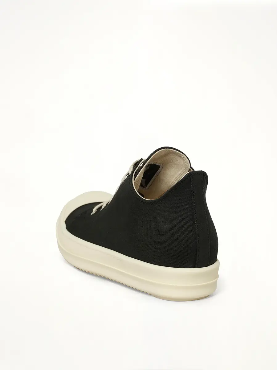 RICK OWENS DRKSHDW Low Sneaks in Black/milk | Thumbnail 3