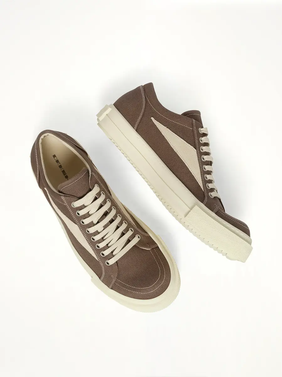 RICK OWENS DRKSHDW Vintage Sneaks in Dust/milk | Thumbnail 4