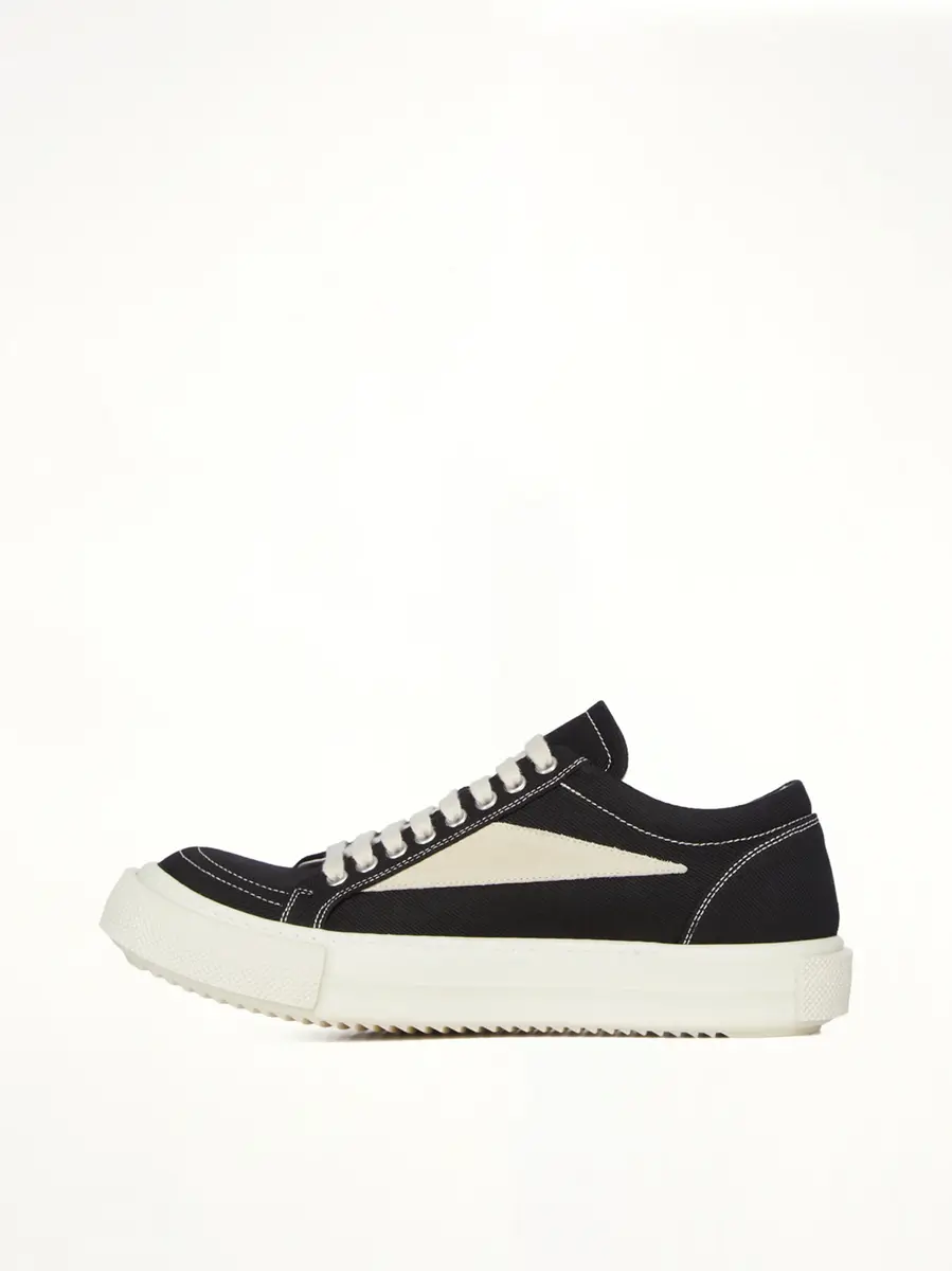 RICK OWENS DRKSHDW Vintage Sneaks in Black/milk | Thumbnail 3