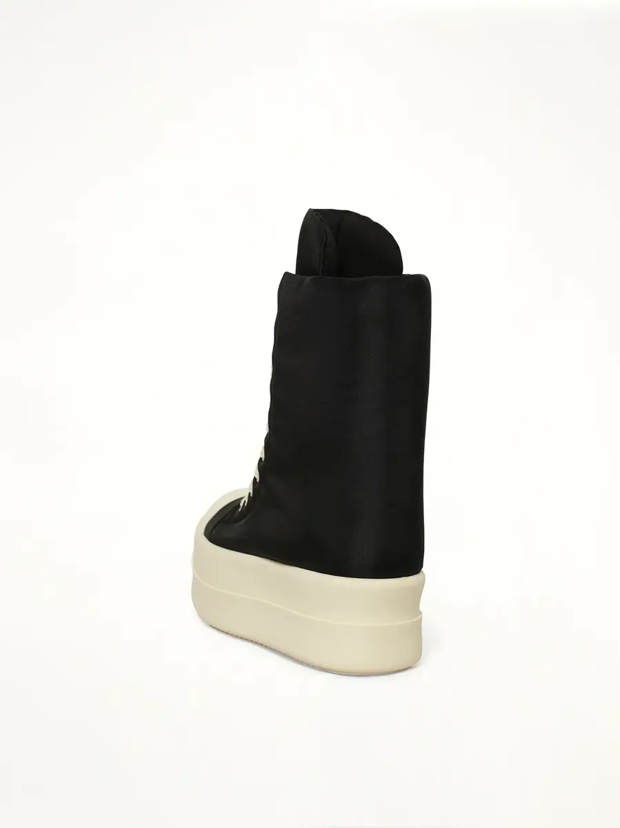 RICK OWENS DRKSHDW Mega Bumper Jumbo Sneaks in Black/milk | Thumbnail 3 RICK OWENS DRKSHDW Mega Bumper Jumbo Sneaks in Black/milk | Thumbnail 3