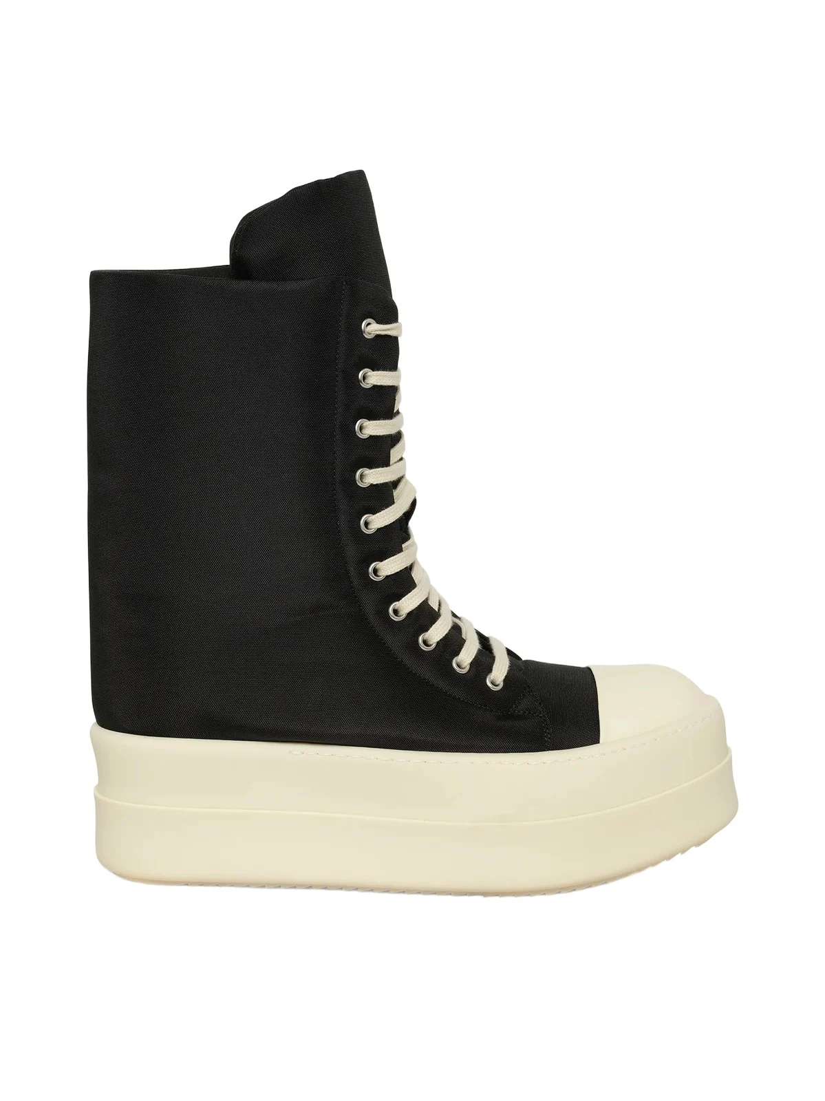 RICK OWENS DRKSHDW Mega Bumper Jumbo Sneaks in Black/milk