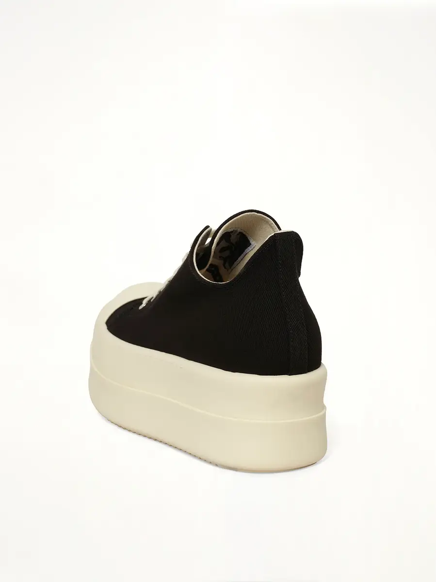 RICK OWENS DRKSHDW Mega Bumper Low Sneaks in Black/milk | Thumbnail 3 RICK OWENS DRKSHDW Mega Bumper Low Sneaks in Black/milk | Thumbnail 3