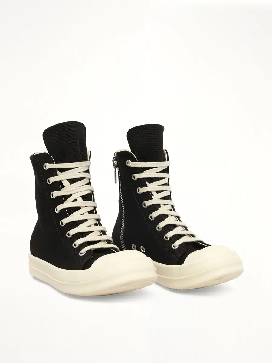 RICK OWENS DRKSHDW Sneaks in Black/milk | Thumbnail 2