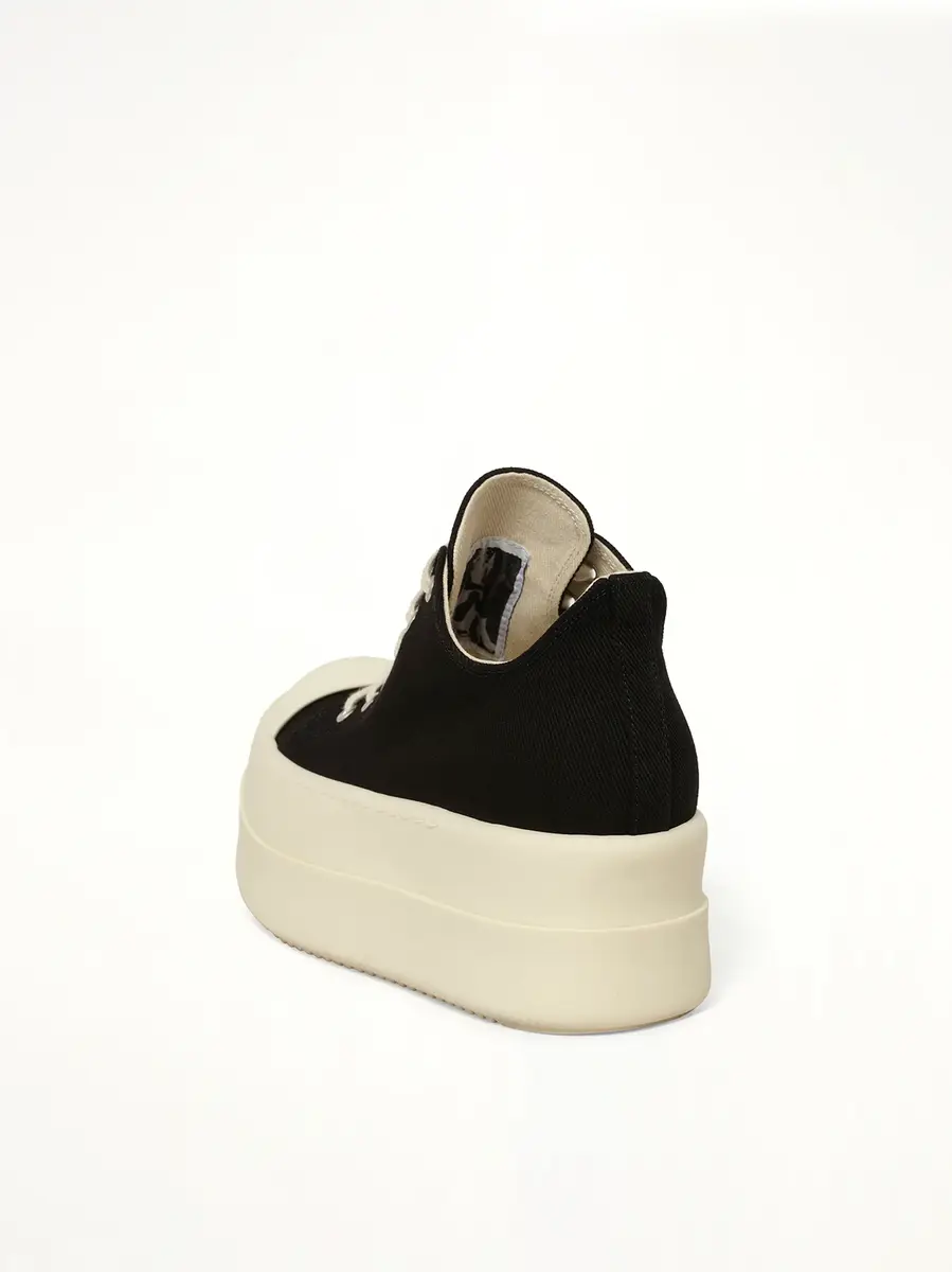 RICK OWENS DRKSHDW Mega Bumper Low Sneaks in Black/milk | Thumbnail 3 RICK OWENS DRKSHDW Mega Bumper Low Sneaks in Black/milk | Thumbnail 3
