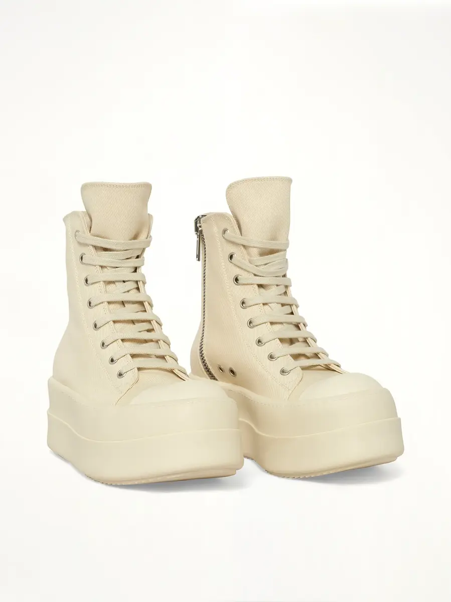 RICK OWENS DRKSHDW Mega Bumper Sneaks in Milk | Thumbnail 2