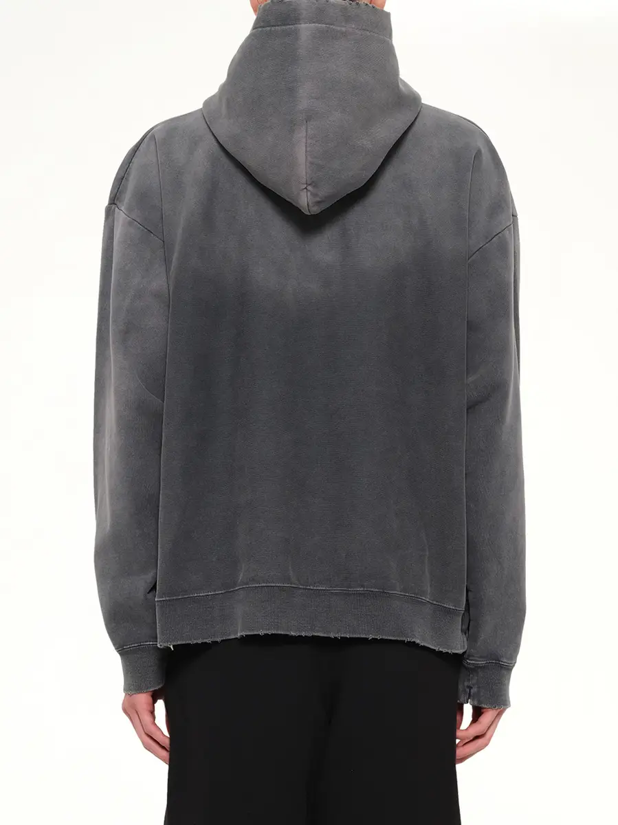Maison MIHARA YASUHIRO Instrumental French Terry Distressed Hoodie | Thumbnail 5 Maison MIHARA YASUHIRO Instrumental French Terry Distressed Hoodie | Thumbnail 5