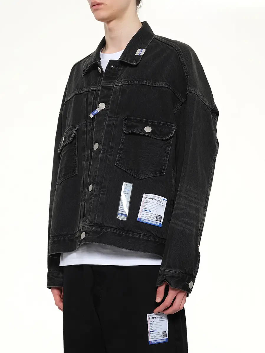 Maison MIHARA YASUHIRO Instrumental Hard Washed Selvage Denim Jacket | Thumbnail 3 Maison MIHARA YASUHIRO Instrumental Hard Washed Selvage Denim Jacket | Thumbnail 3