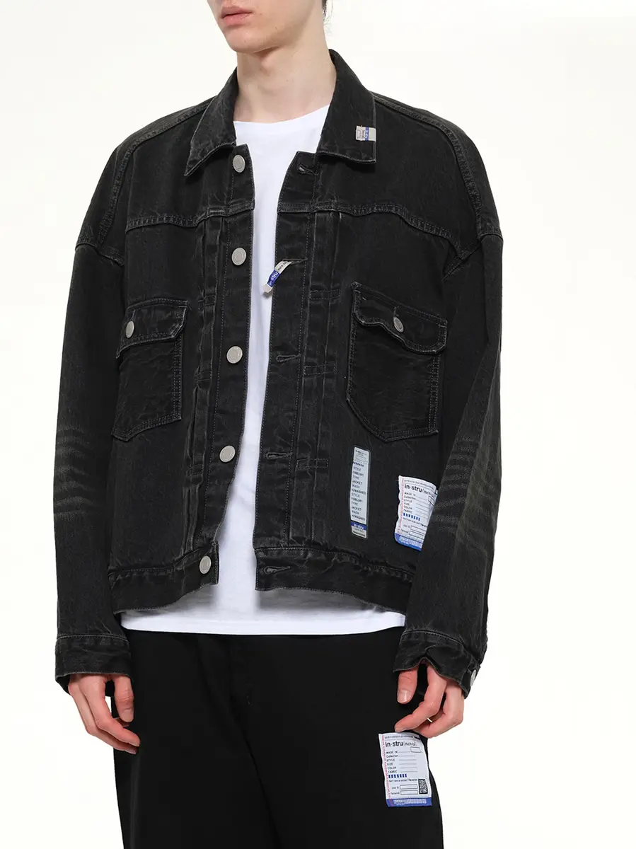 Maison MIHARA YASUHIRO Instrumental Hard Washed Selvage Denim Jacket | Thumbnail 6 Maison MIHARA YASUHIRO Instrumental Hard Washed Selvage Denim Jacket | Thumbnail 6