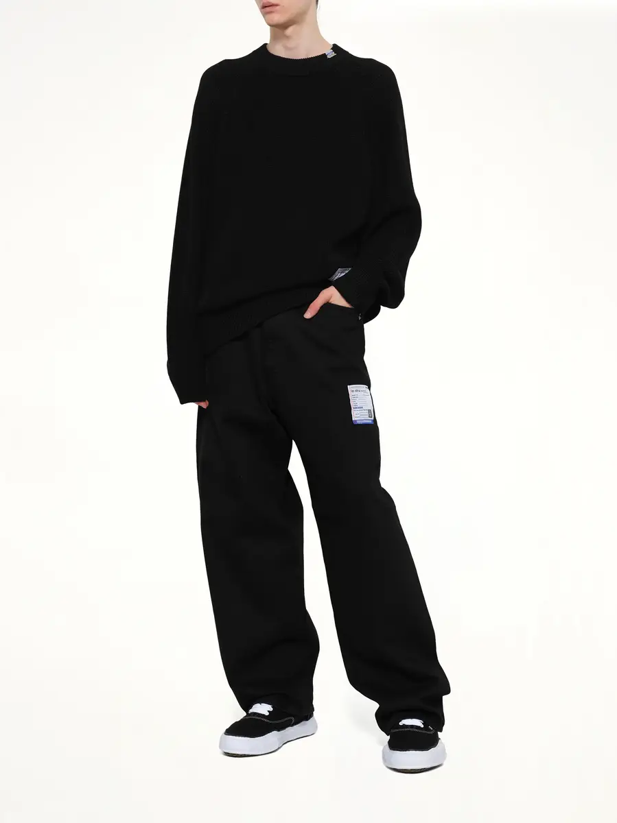 Maison MIHARA YASUHIRO Instrumental One Washed Selvage Denim Baggy Pants | Thumbnail 4