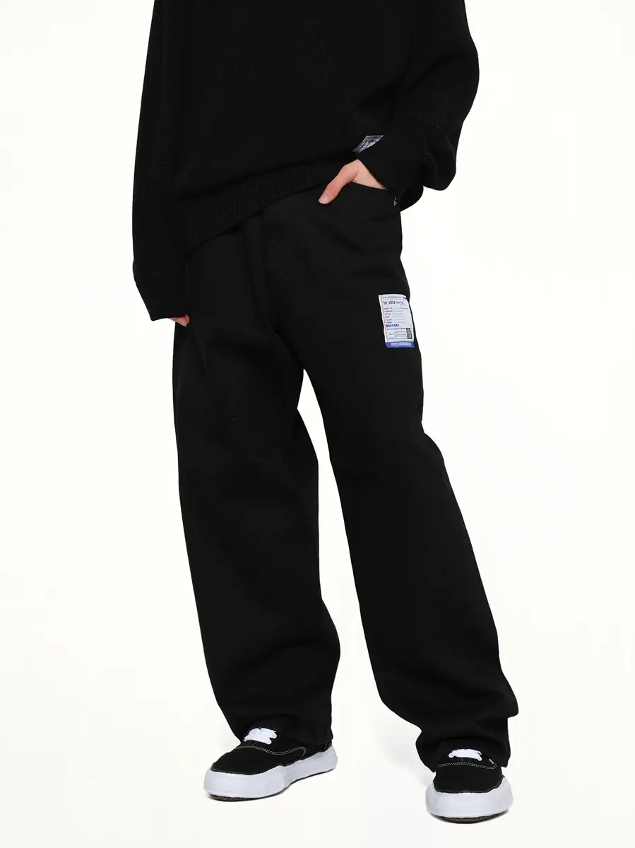 Maison MIHARA YASUHIRO Instrumental One Washed Selvage Denim Baggy Pants | Thumbnail 6