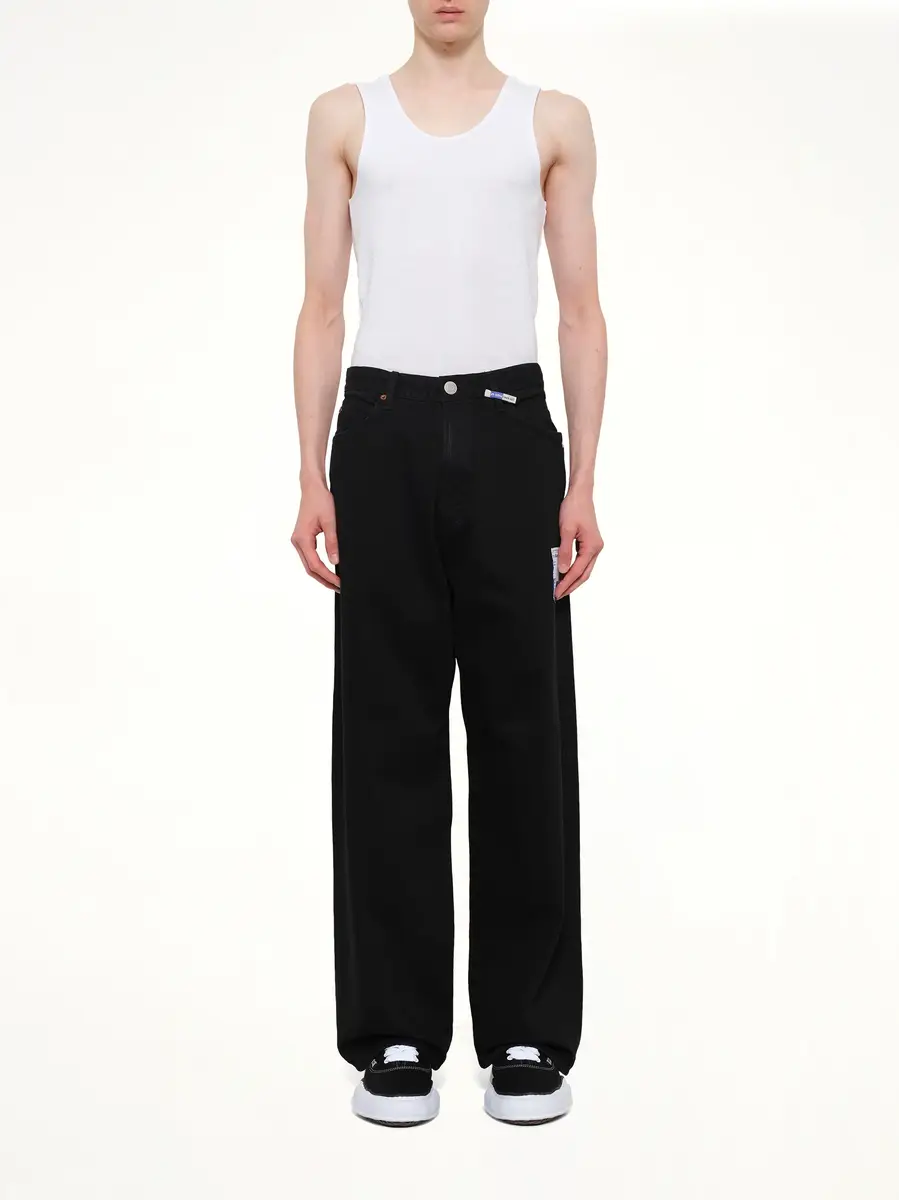 Maison MIHARA YASUHIRO Instrumental One Washed Selvage Denim Baggy Pants | Thumbnail 7