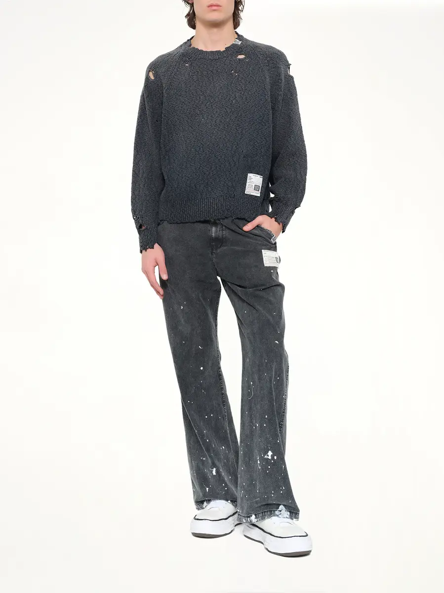 Maison MIHARA YASUHIRO Sun Faded Knit Pullover | Thumbnail 4 Maison MIHARA YASUHIRO Sun Faded Knit Pullover | Thumbnail 4