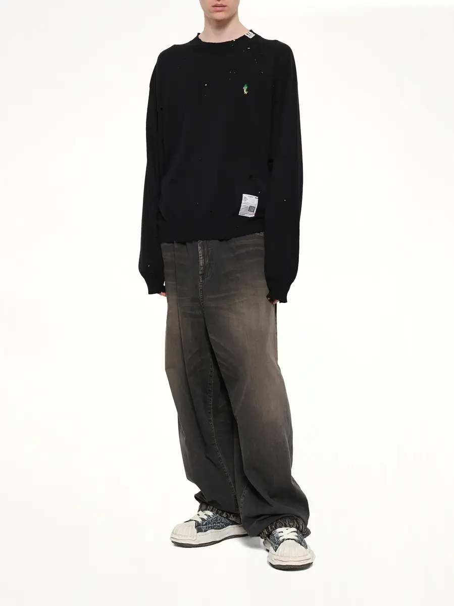 Maison MIHARA YASUHIRO Distressed Knit Pullover | Thumbnail 4 Maison MIHARA YASUHIRO Distressed Knit Pullover | Thumbnail 4
