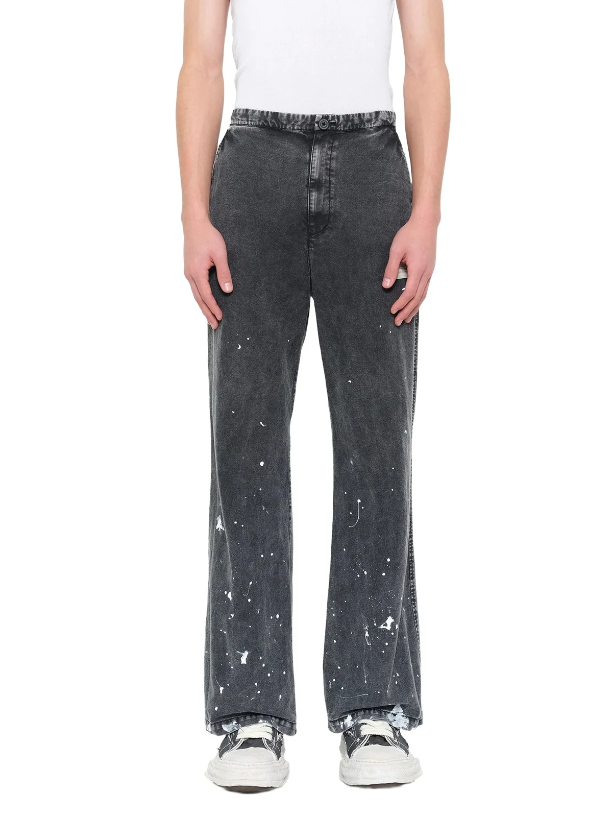 Maison MIHARA YASUHIRO Distressed Cotton Linen Trousers
