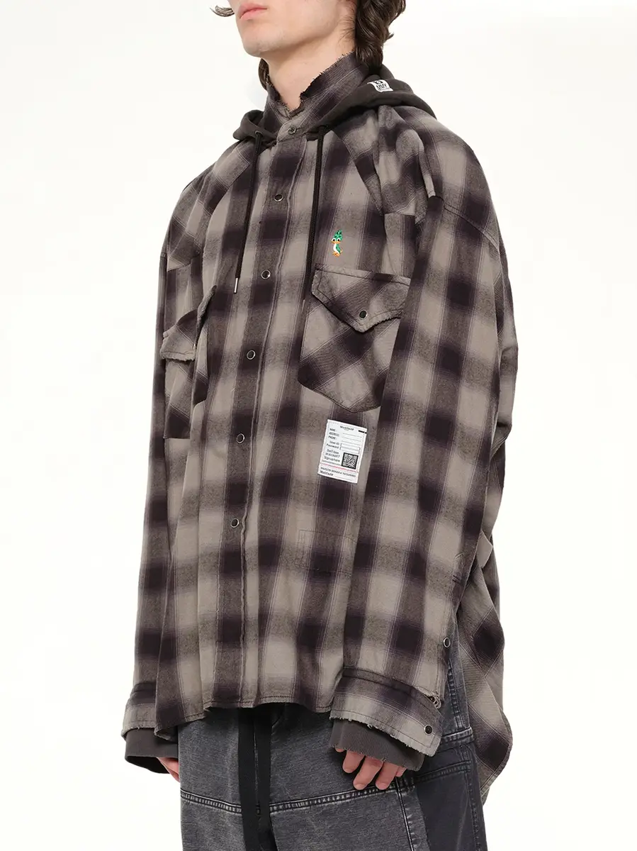 Maison MIHARA YASUHIRO Sweat Hoodie L/s Shirts in Gray | Thumbnail 3 Maison MIHARA YASUHIRO Sweat Hoodie L/s Shirts in Gray | Thumbnail 3