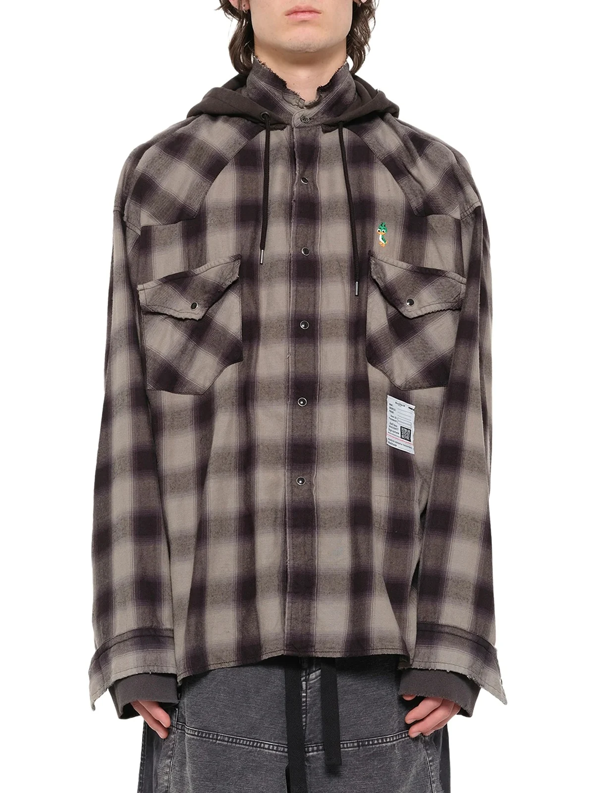Maison MIHARA YASUHIRO Sweat Hoodie L/s Shirts in Gray