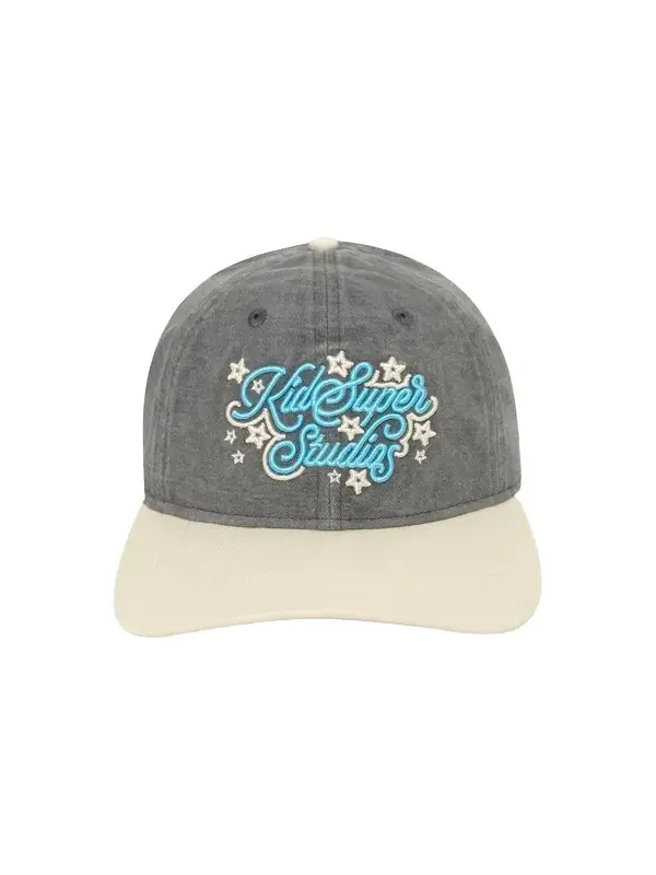 Stars Snapback Hat in Gray