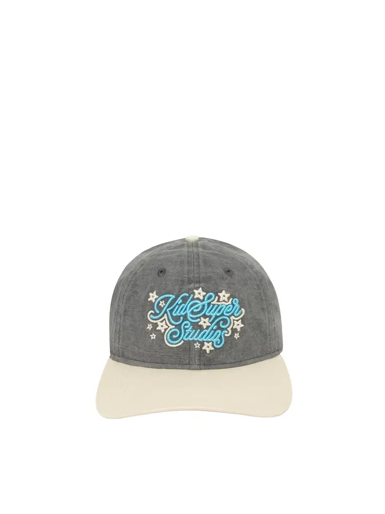 KidSuper Stars Snapback Hat in Gray