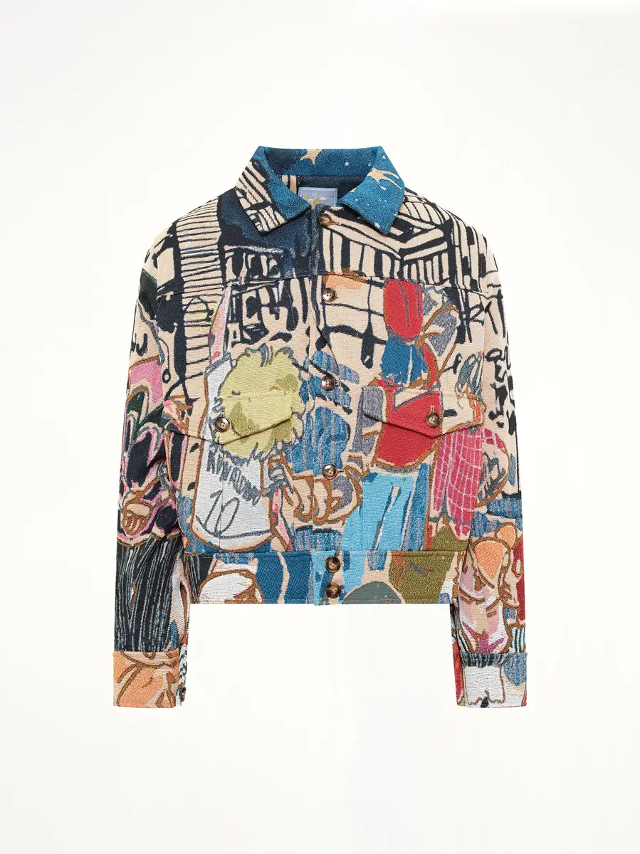KidSuper Jaquarded Pocket Detail Jacket in Multicolour | Thumbnail 2 KidSuper Jaquarded Pocket Detail Jacket in Multicolour | Thumbnail 2